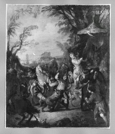 Chasse chinoise, esquisse, 1736, Jean-Baptiste Pater