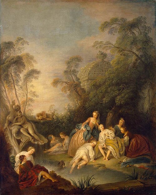 Les Baigneuses (Women Bathing), 1717, Jean-Baptiste Pater