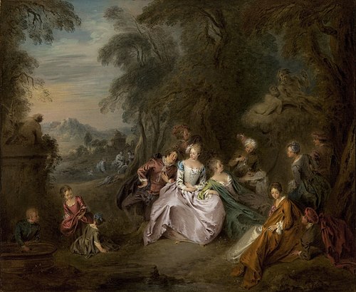 Repose in a Park, 1730, Jean-Baptiste Pater