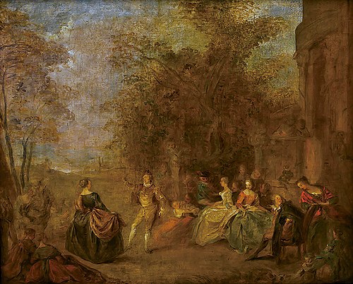 Peasant ball, 1730, Jean-Baptiste Pater