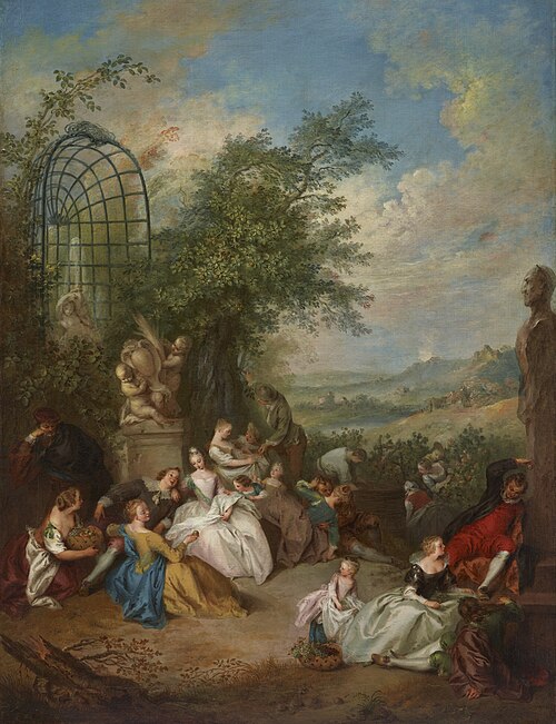 A Fête Champêtre During the Grape Harvest, , Jean-Baptiste Pater