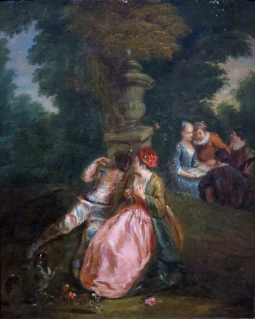 Harlequin and Colombine, 1728, Jean-Baptiste Pater