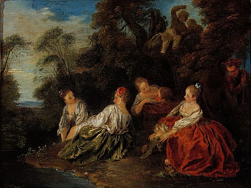 Les Plaisirs du bain, 1701, Jean-Baptiste Pater
