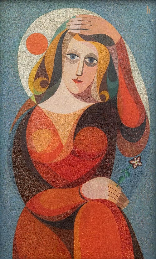Portrait of Trude Alex, 1933, Heinrich Hoerle