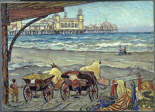 Beach Ponies, 1918, Reynolds Beal