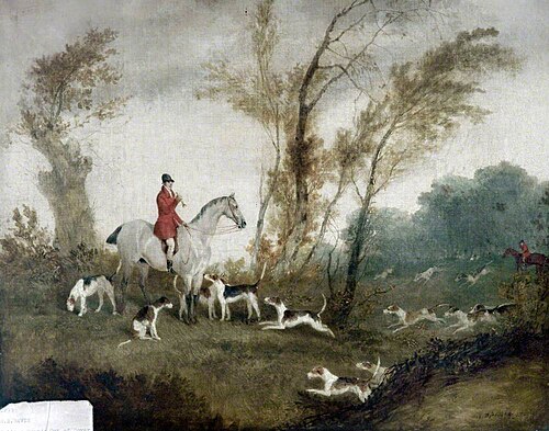 Calling Hounds Out of Cover, 1841, Richard Barrett Davis