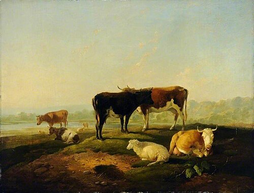 Cattle, 1848, Richard Barrett Davis