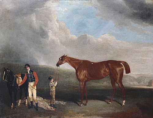 'Maria' held by a Groom with James Robinson and a Pony, 1828, Richard Barrett Davis