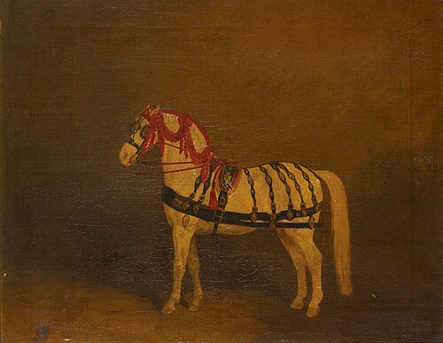 A Cream Carriage Horse, 1831, Richard Barrett Davis