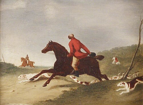 Huntsmen encouraging Hounds (after Abraham Cooper), 1828, Richard Barrett Davis