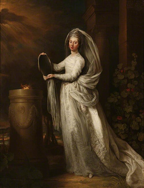 Miss Sophia Finch as a Vestal Virgin, 1779, Richard Brompton