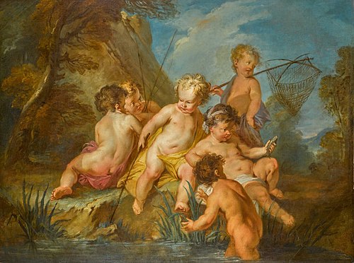 Les Amours Pêcheurs, 1800, François Lemoyne