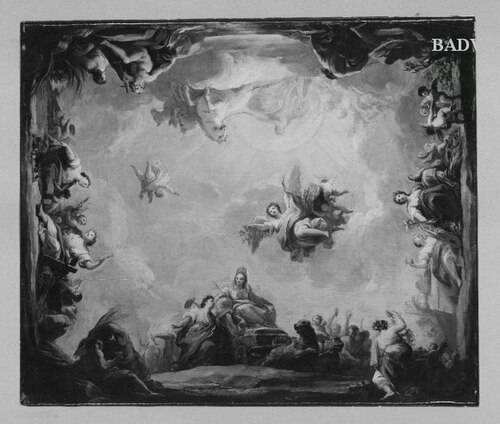 Entwurf zu einem Deckengemälde, 1713, François Lemoyne
