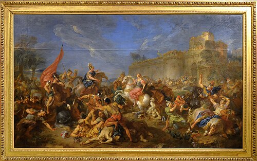 Tancrède rendant les armes à Clorinde, 1722, François Lemoyne