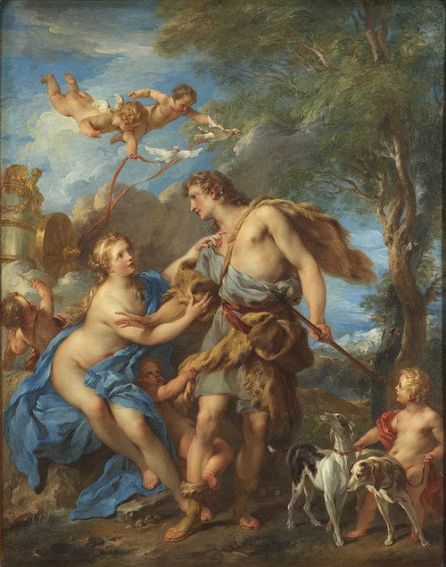 Vénus et Adonis, 1729, François Lemoyne