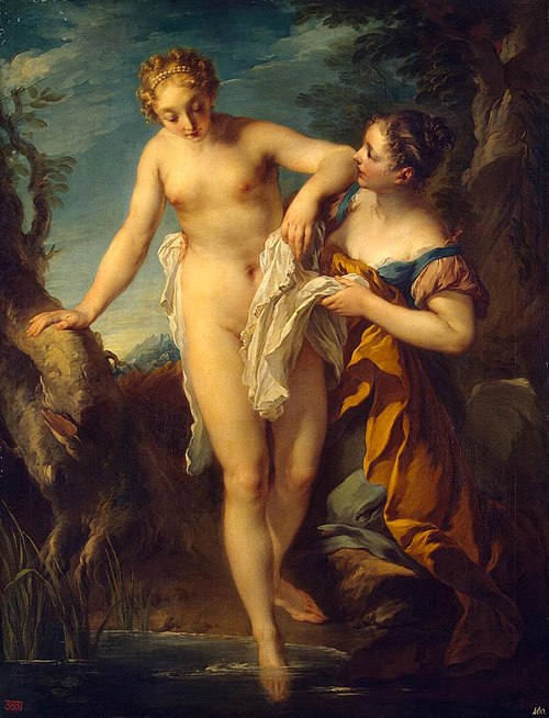 Femme au bain, 1724, François Lemoyne