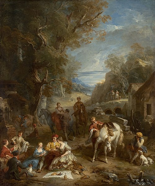 Le Repas de chasse, 1730, François Lemoyne