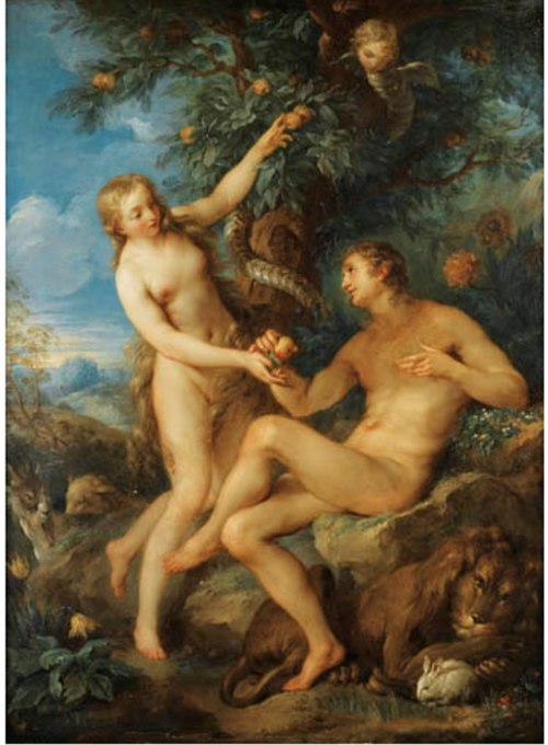 Adam and Eve, 1730, François Lemoyne