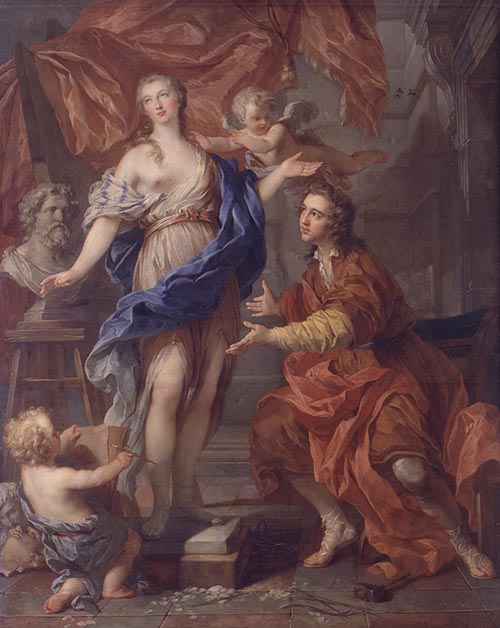 Pygmalion voyant sa statue animée, 1729, François Lemoyne