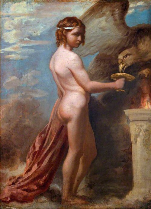 Ganymede Feeding the Eagle, 1822, Richard Evans