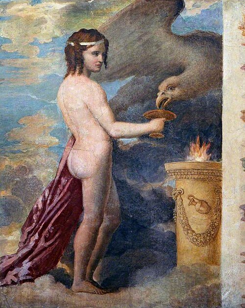Ganymede Feeding the Eagle, 1820, Richard Evans