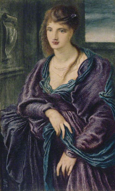 Study: Female Figure, 1873, Simeon Solomon