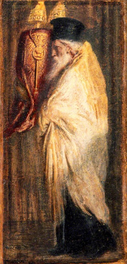 Aaron with the Scroll of the Law, 1875, Simeon Solomon