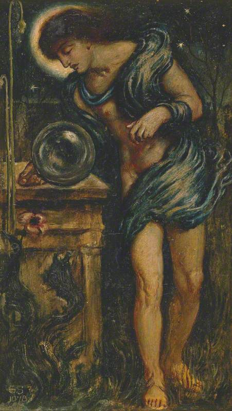 The Magic Crystal (Study: Male Figure), 1878, Simeon Solomon