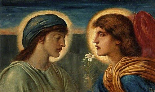 The Annunciation, 1892, Simeon Solomon