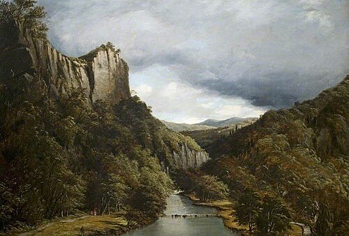 High Tor, Matlock, Derbyshire, 1860, Richard Henry Nibbs