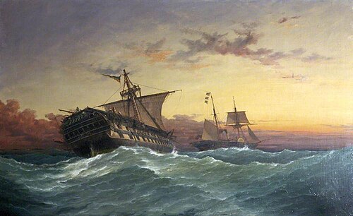 HMS 'Bombay', 1860, Richard Henry Nibbs