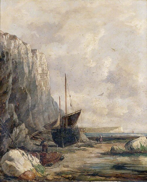 Seaford Head, Sussex, 1872, Richard Henry Nibbs