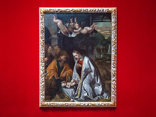 Natività (Romanino), , Il Romanino