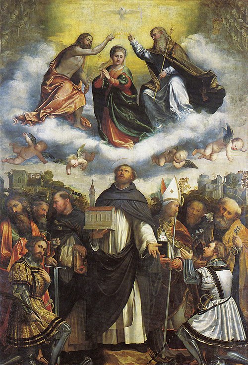 Pala di san Domenico, 1545, Il Romanino