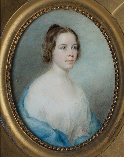Hannah Crocker Bowles Wolff (Mrs. Phillip Wolff) (1827-1872), 1850, Richard Morrell Staigg