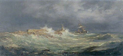 Porthcawl in a Storm, 1900, Richard Short