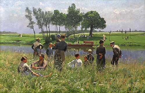 The Picnic, 1887, Émile Claus