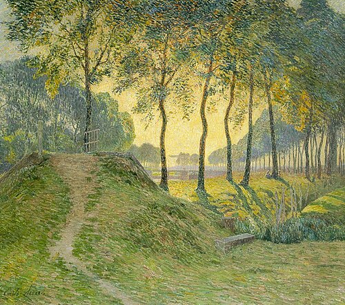 Les ormes le long du canal, , Émile Claus