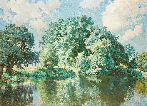 Vue de l'étang, 1923, Émile Claus