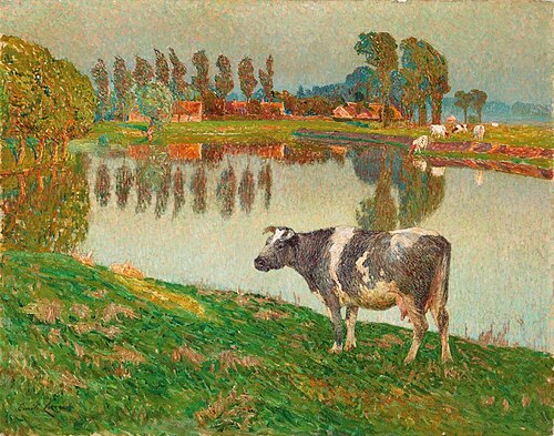 September along the river Lys, 1910, Emile Claus