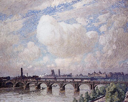 Waterloo Bridge in the Sun, 1916, Emile Claus