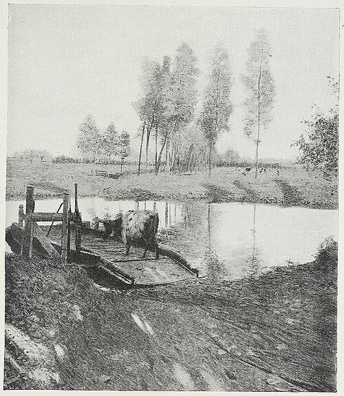 Ferry at Afsnee, 1892, Émile Claus