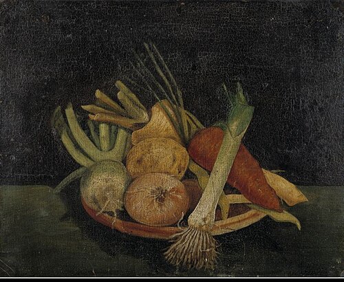 Still life of vegetables, 1869, Emile Claus