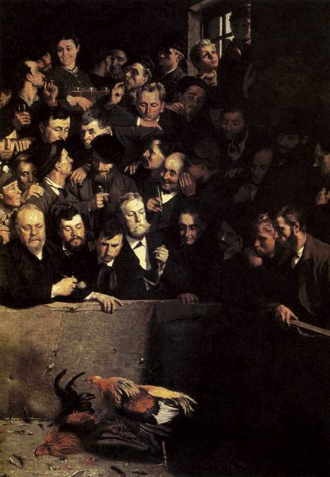 Cock Fight in Flanders, 1882, Emile Claus