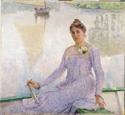 Portrait of Anna de Weert, 1899, Emile Claus
