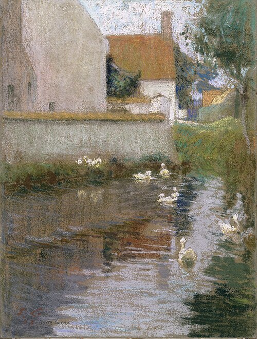 Gezicht in Bottelare, 1903, Emile Claus