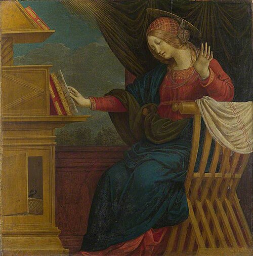 The Annunciation: The Virgin Mary, 1508, Gaudenzio Ferrari
