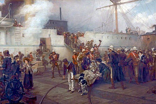 The Return of the Heroes, 1887, Robert Hillingford