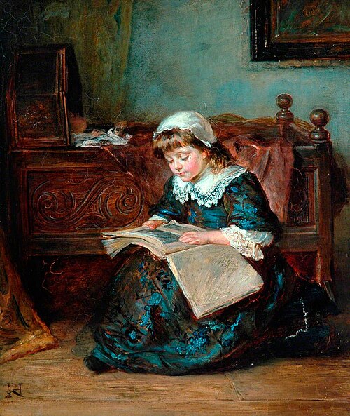 The Storybook, 1878, Robert Hillingford