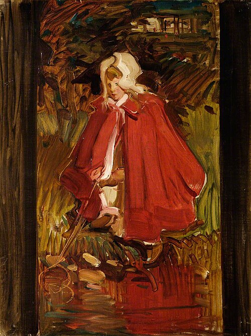 Girl in Red, 1898, Robert Brough